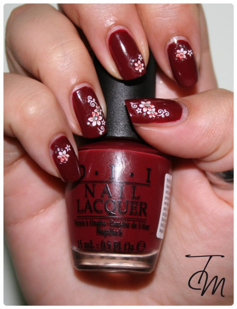 ongles fleuri im suzi and im a chocoholic terza entry opi blog contest