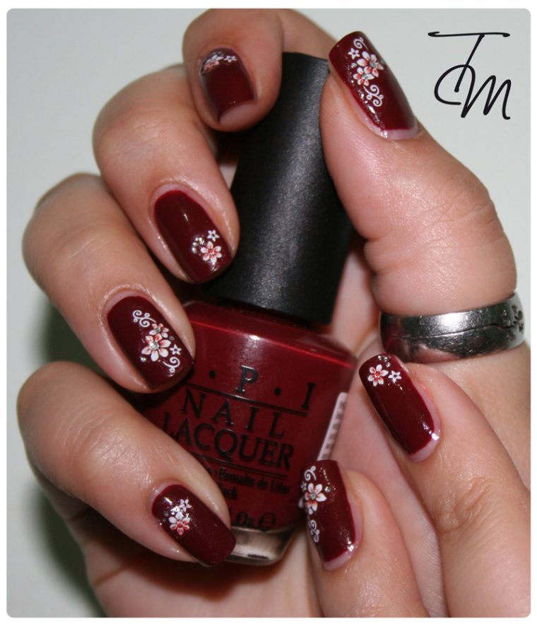 ongles fleuri im suzi and im a chocoholic terza entry opi blog contest