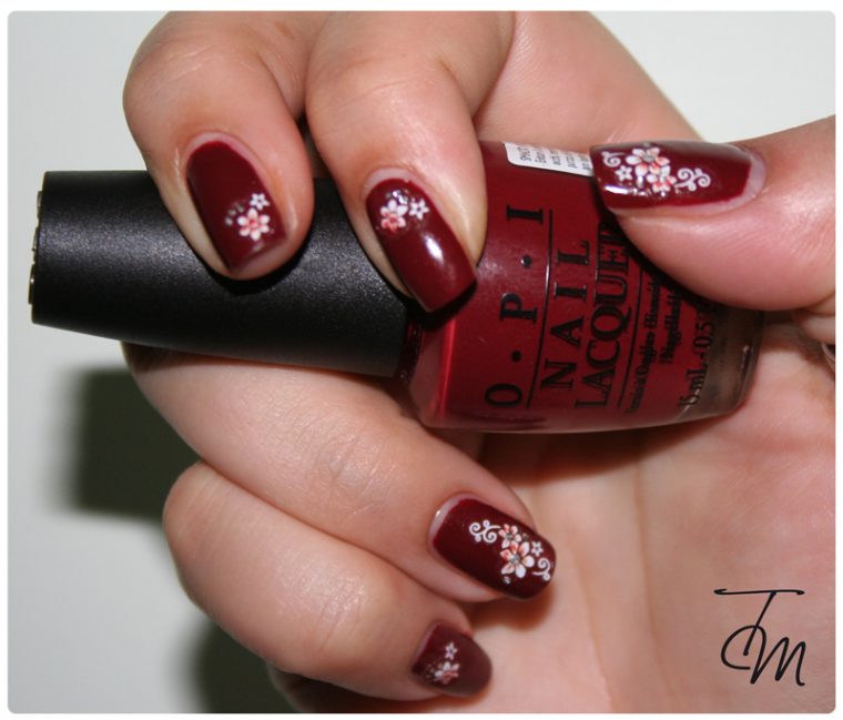 ongles fleuri im suzi and im a chocoholic terza entry opi blog contest