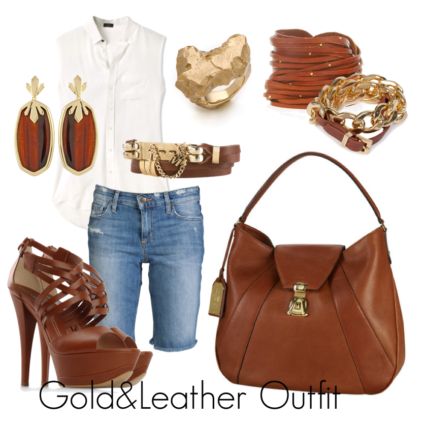 Gold&Leather Outfit