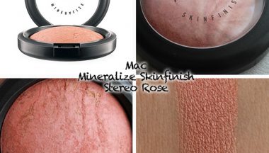 swatches mac mineralize skinfinish stereo rose