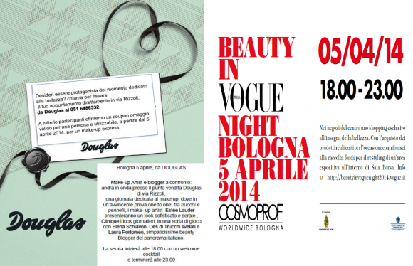 Douglas serata 5 Aprile Beauty in Vogue